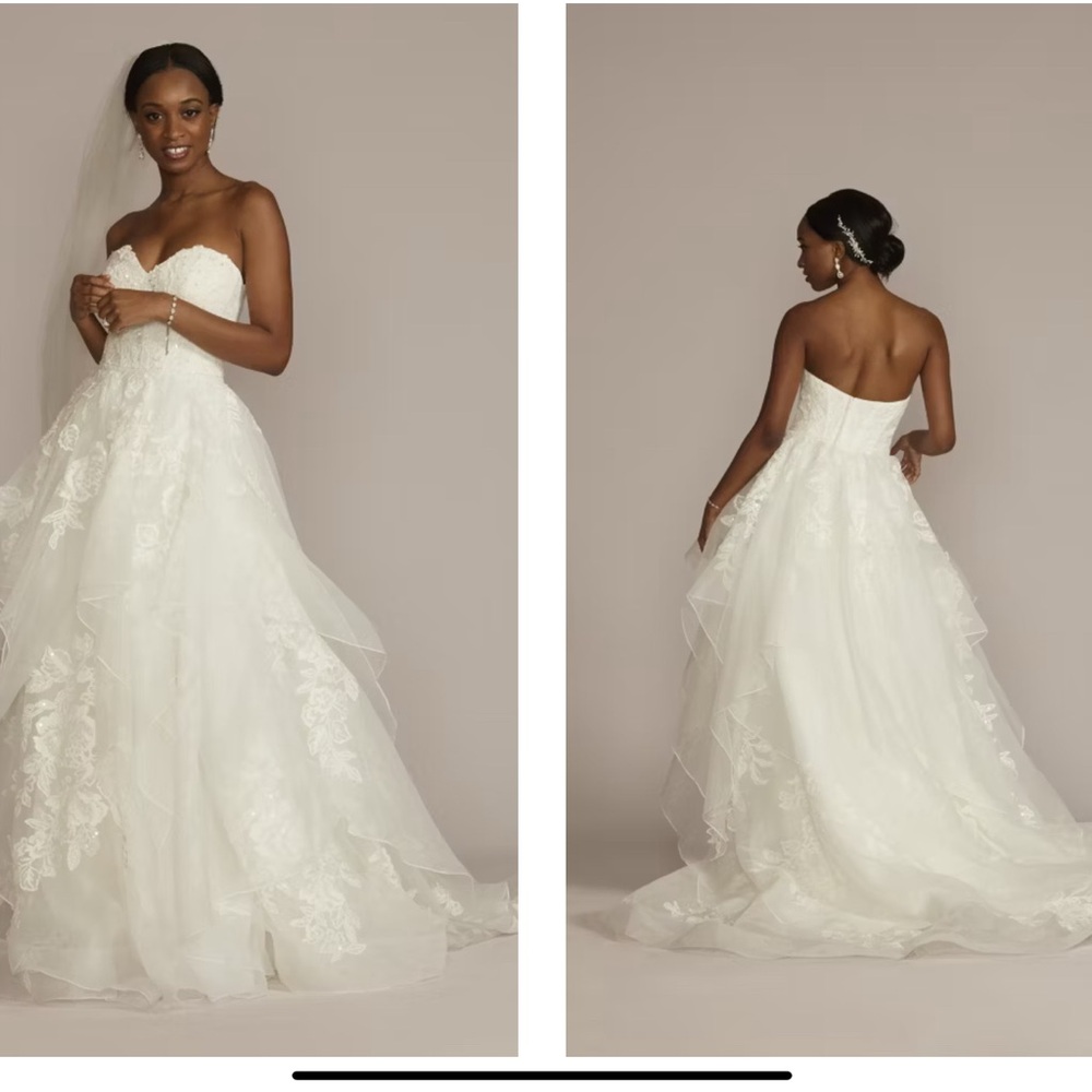 Oleg Cassini White Wedding Dress